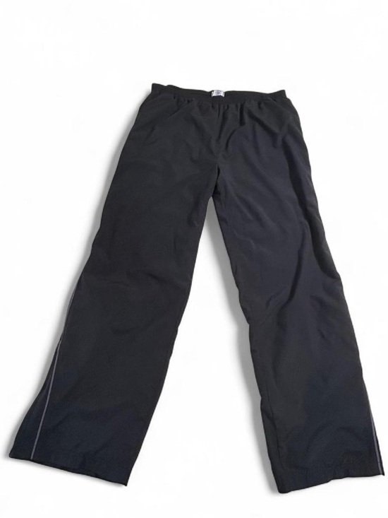 Reebok Other - Reebok Y2K Black Track Pants Mesh Lined Zip Hem XXL